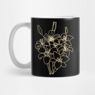 Golden flower Mug